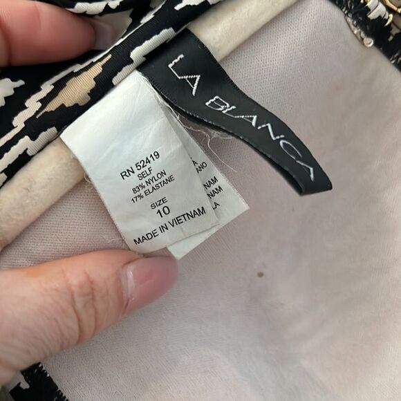 La Blanca Bikini halter Sz-10 - Picture 7 of 8